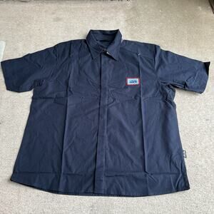 NEW Official MINI COOPER Car Brand Short Sleeve Button Front Shirt Mens Size XL